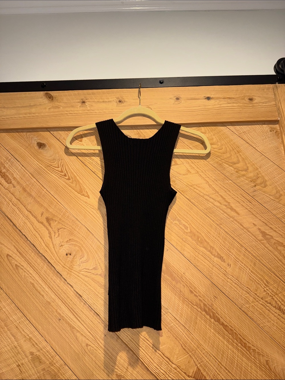 Cache Black Ribbed Racerback Tank - Picture 2 of 2